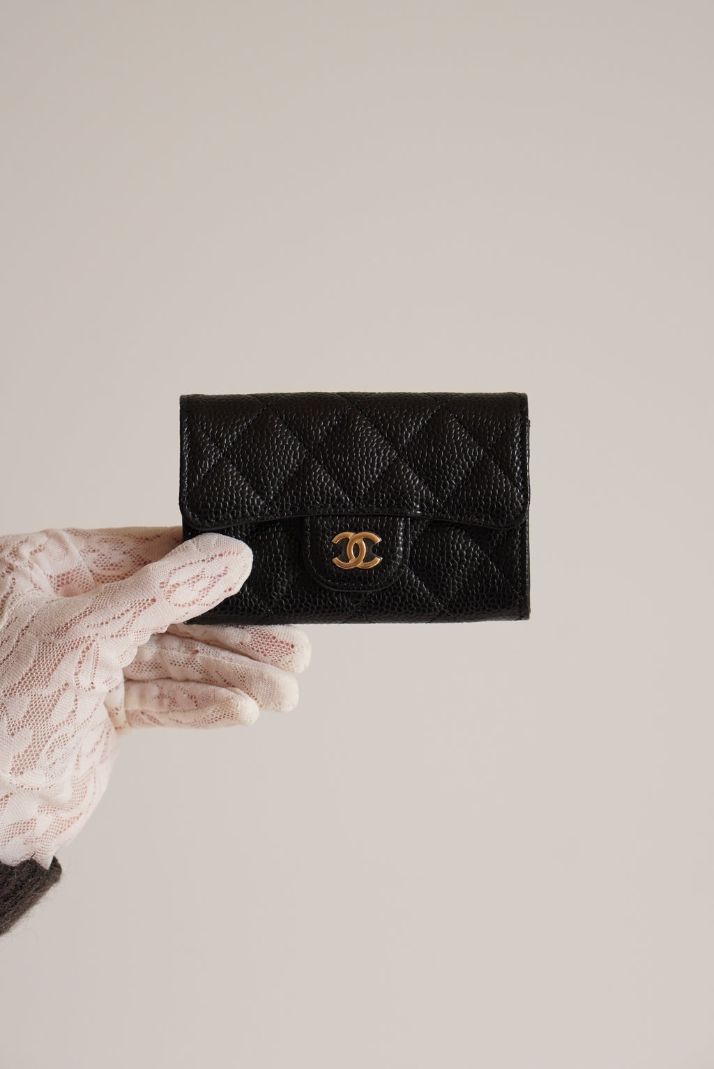 CHANEL FLAP CARD HOLDER | BLACK