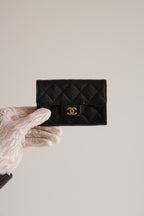 CHANEL FLAP CARD HOLDER | BLACK