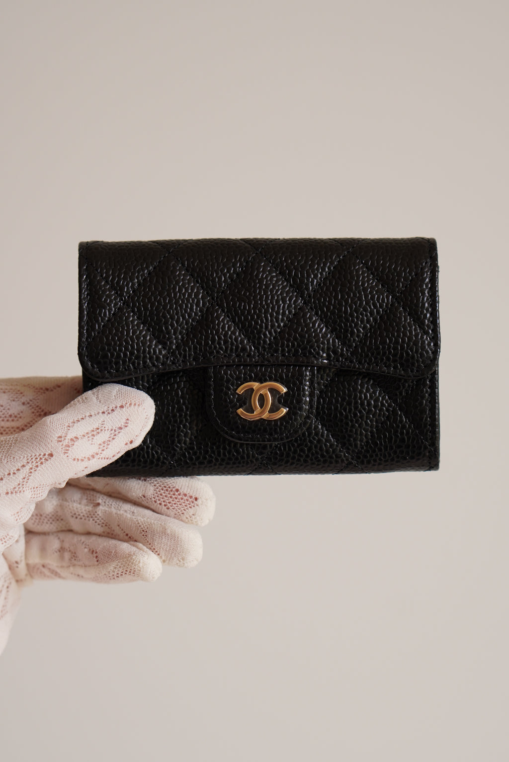 CHANEL FLAP CARD HOLDER | BLACK