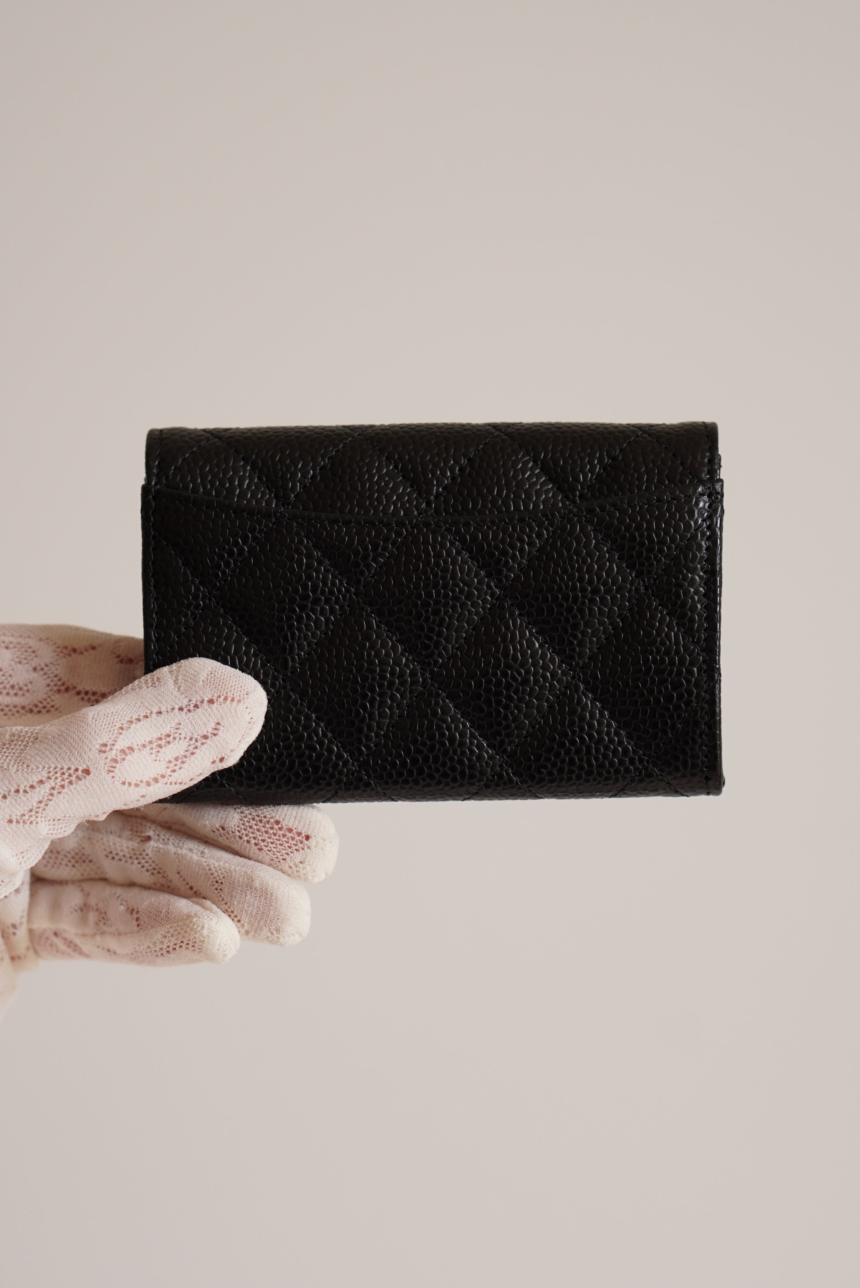 CHANEL FLAP CARD HOLDER | BLACK