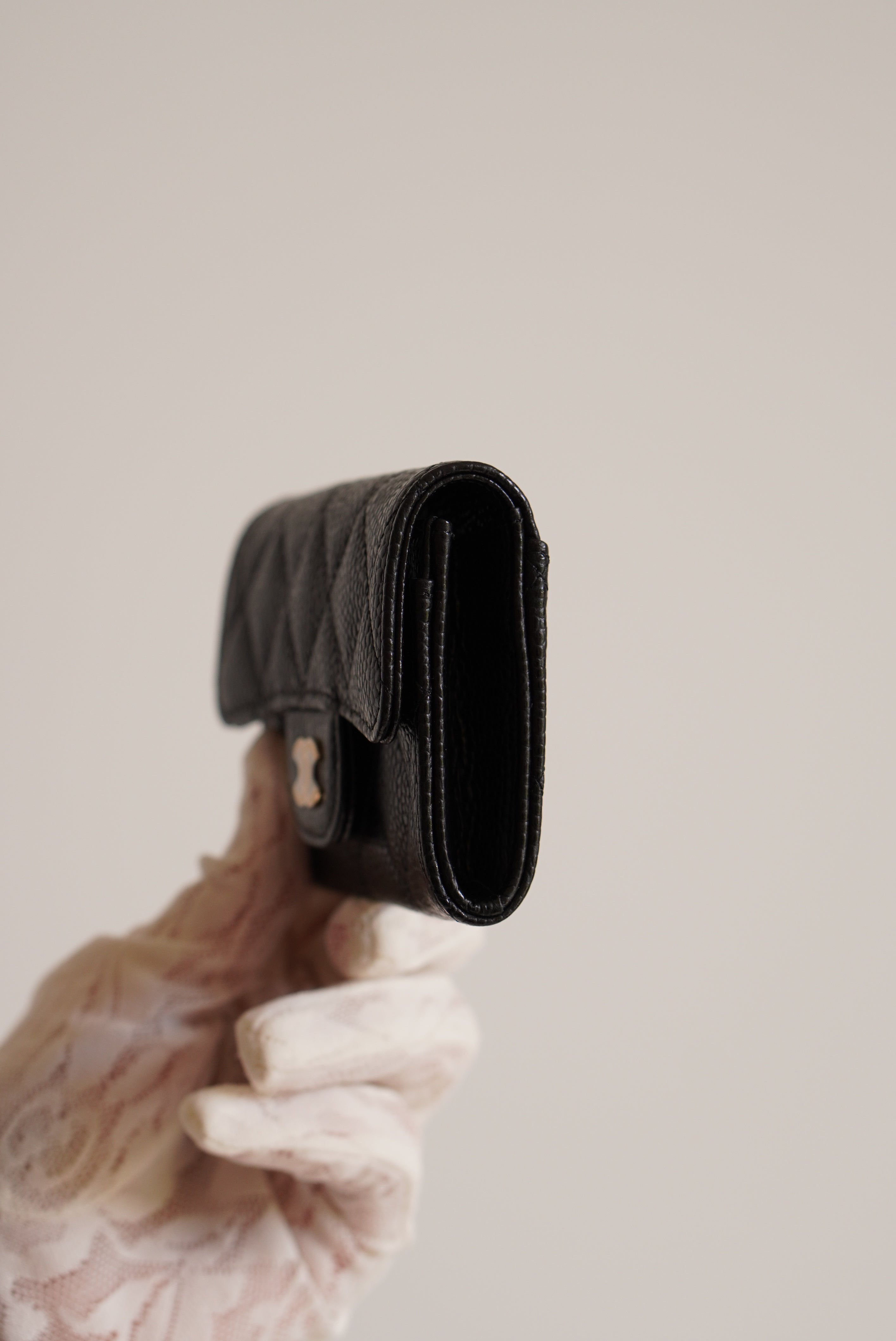 CHANEL FLAP CARD HOLDER | BLACK