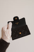 CHANEL FLAP CARD HOLDER | BLACK