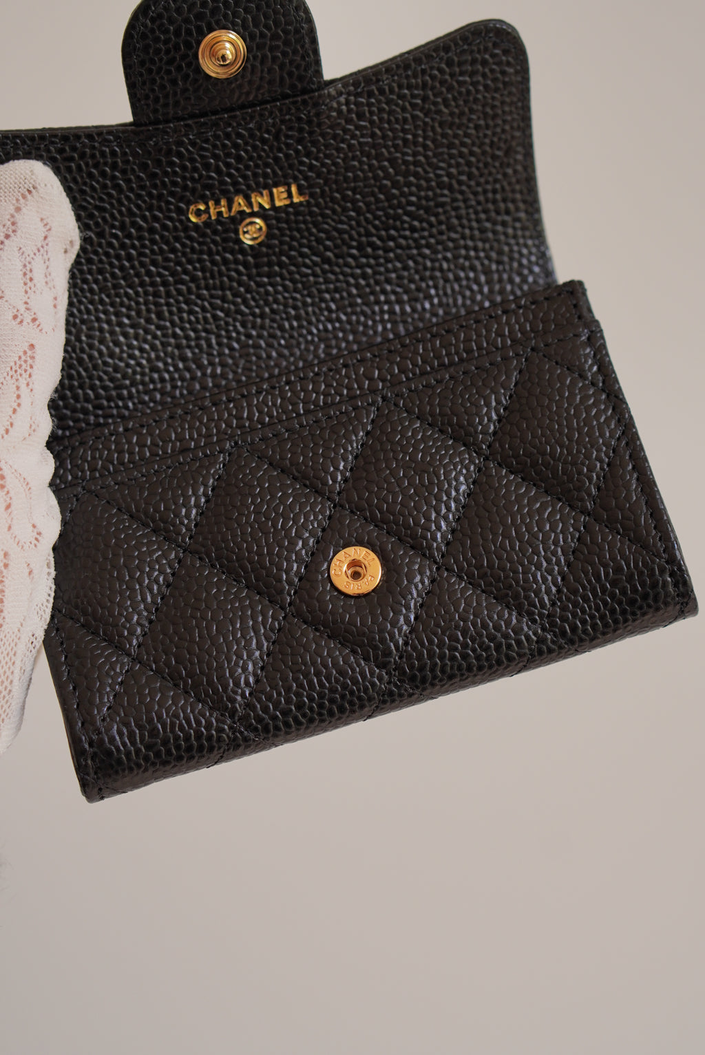 CHANEL FLAP CARD HOLDER | BLACK