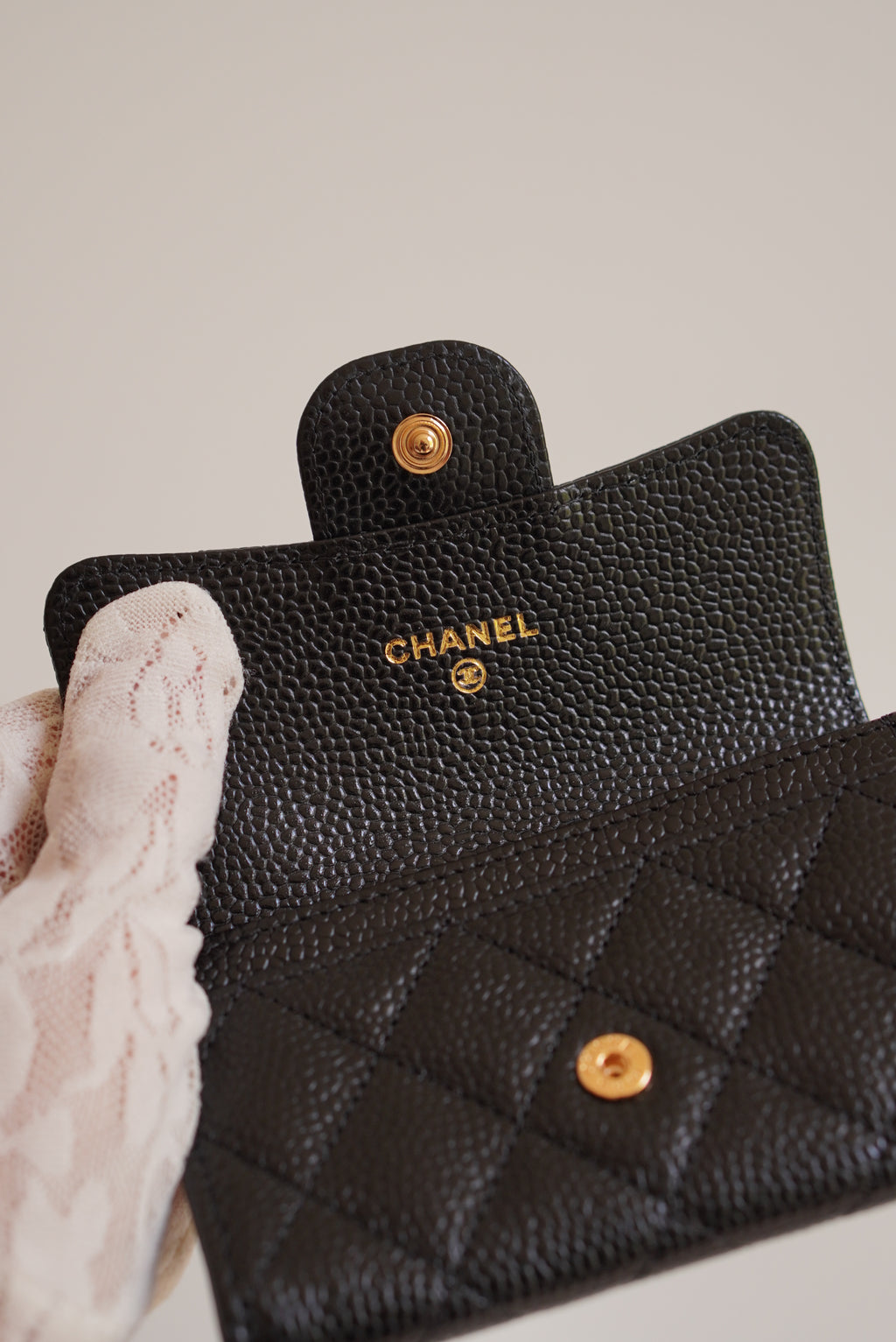 CHANEL FLAP CARD HOLDER | BLACK