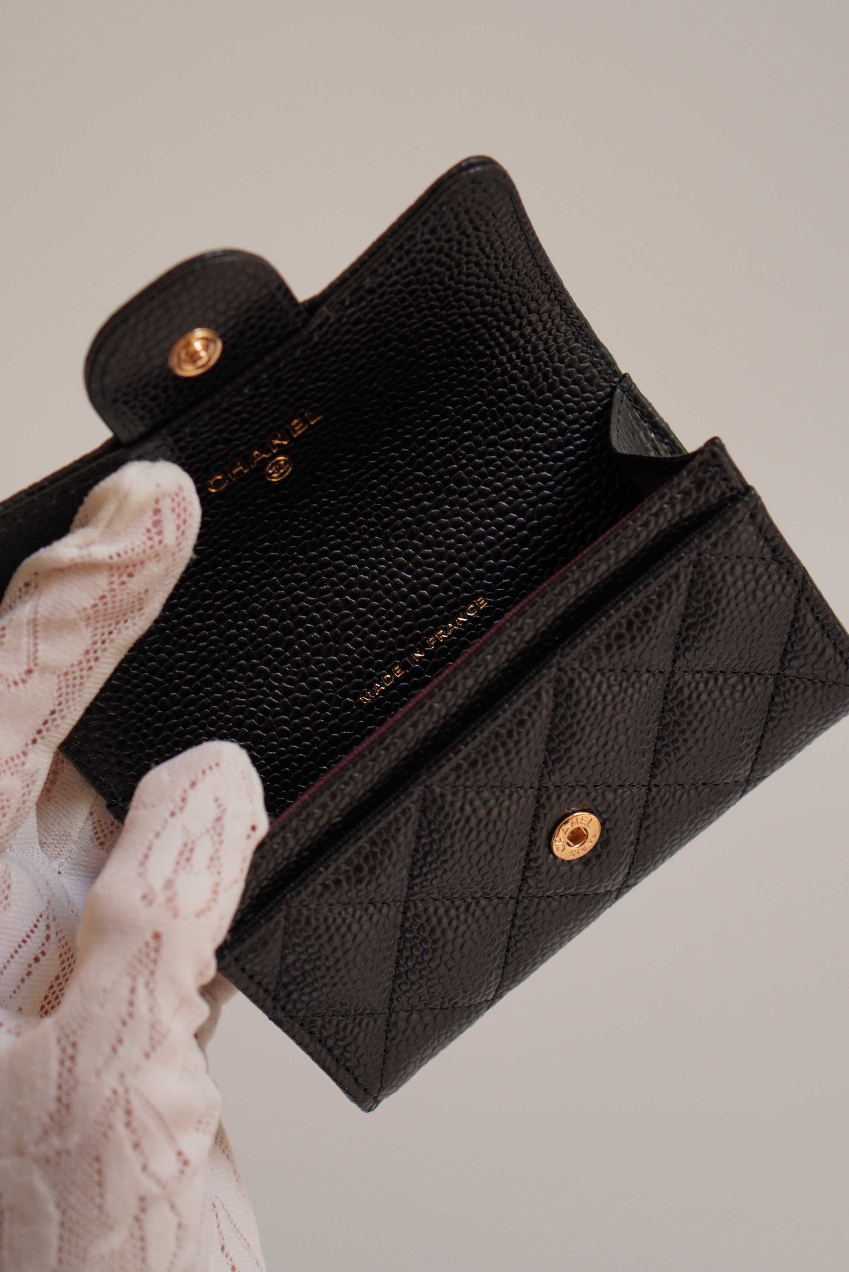 CHANEL FLAP CARD HOLDER | BLACK