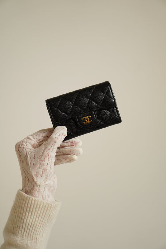 CHANEL FLAP CARD HOLDER | BLACK