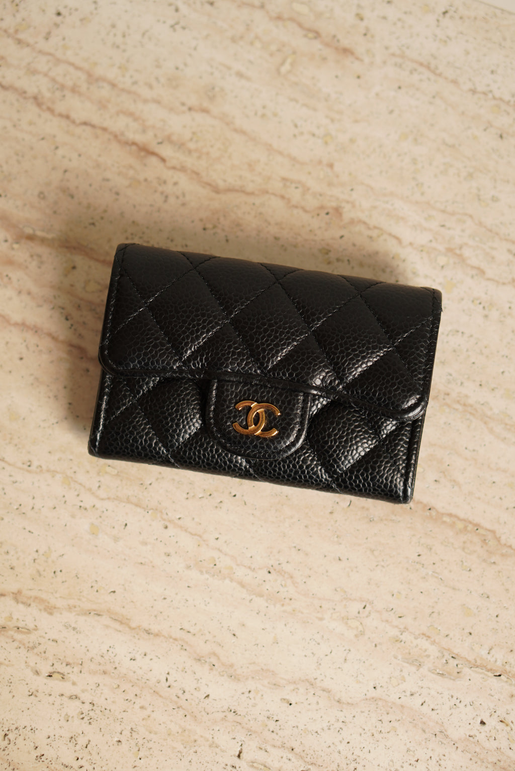 CHANEL FLAP CARD HOLDER | BLACK