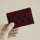 CHANEL FLAP CARD HOLDER | BURGUNDY