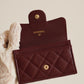 CHANEL FLAP CARD HOLDER | BURGUNDY