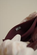CHANEL FLAP CARD HOLDER | BURGUNDY