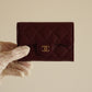 CHANEL FLAP CARD HOLDER | BURGUNDY