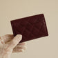 CHANEL FLAP CARD HOLDER | BURGUNDY