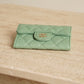 CHANEL FLAP CARD HOLDER | MINT GREEN