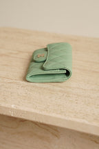 CHANEL FLAP CARD HOLDER | MINT GREEN