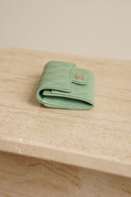 CHANEL FLAP CARD HOLDER | MINT GREEN
