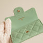 CHANEL FLAP CARD HOLDER | MINT GREEN