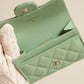 CHANEL FLAP CARD HOLDER | MINT GREEN