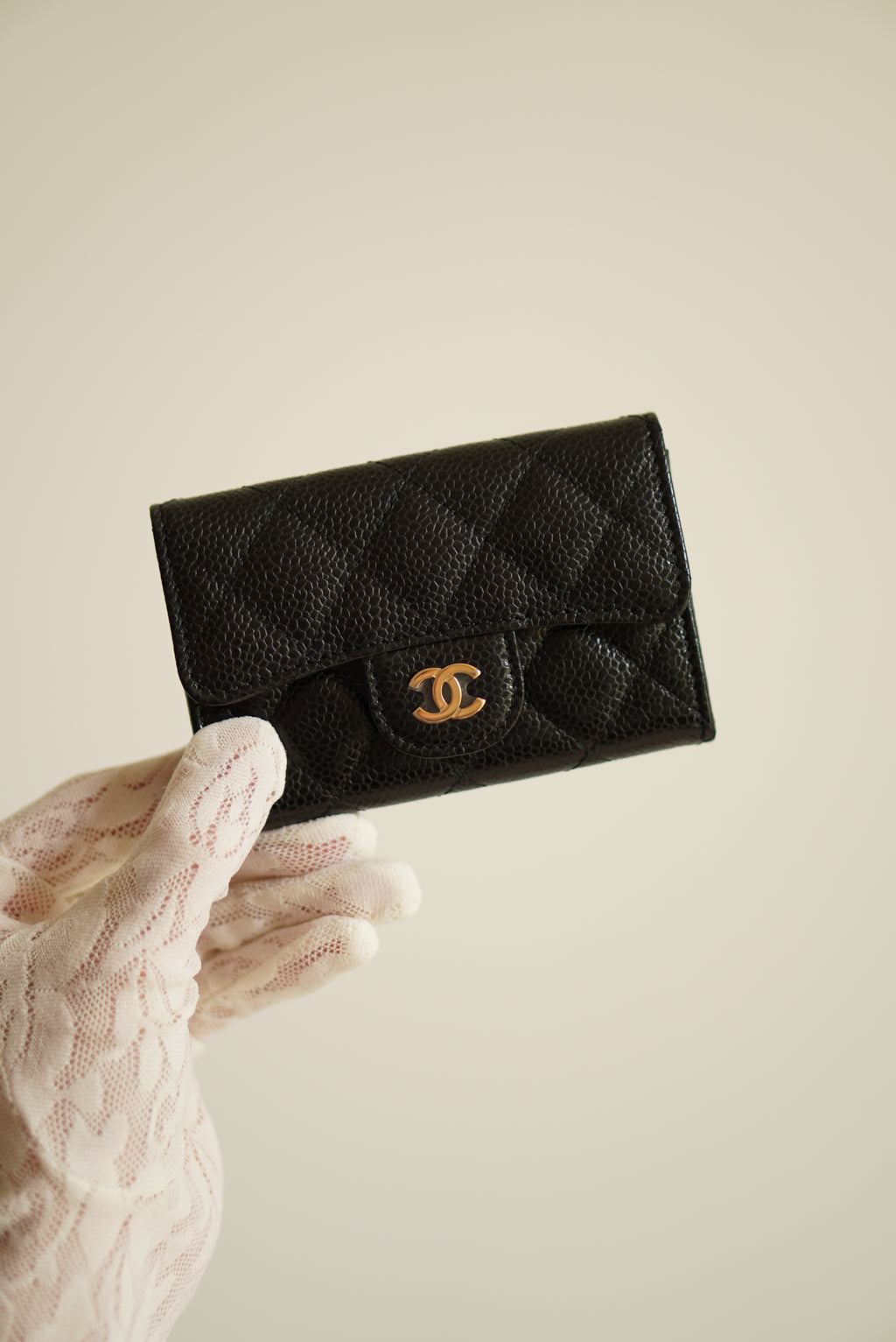 CHANEL FLAP CARD HOLDER | BLACK