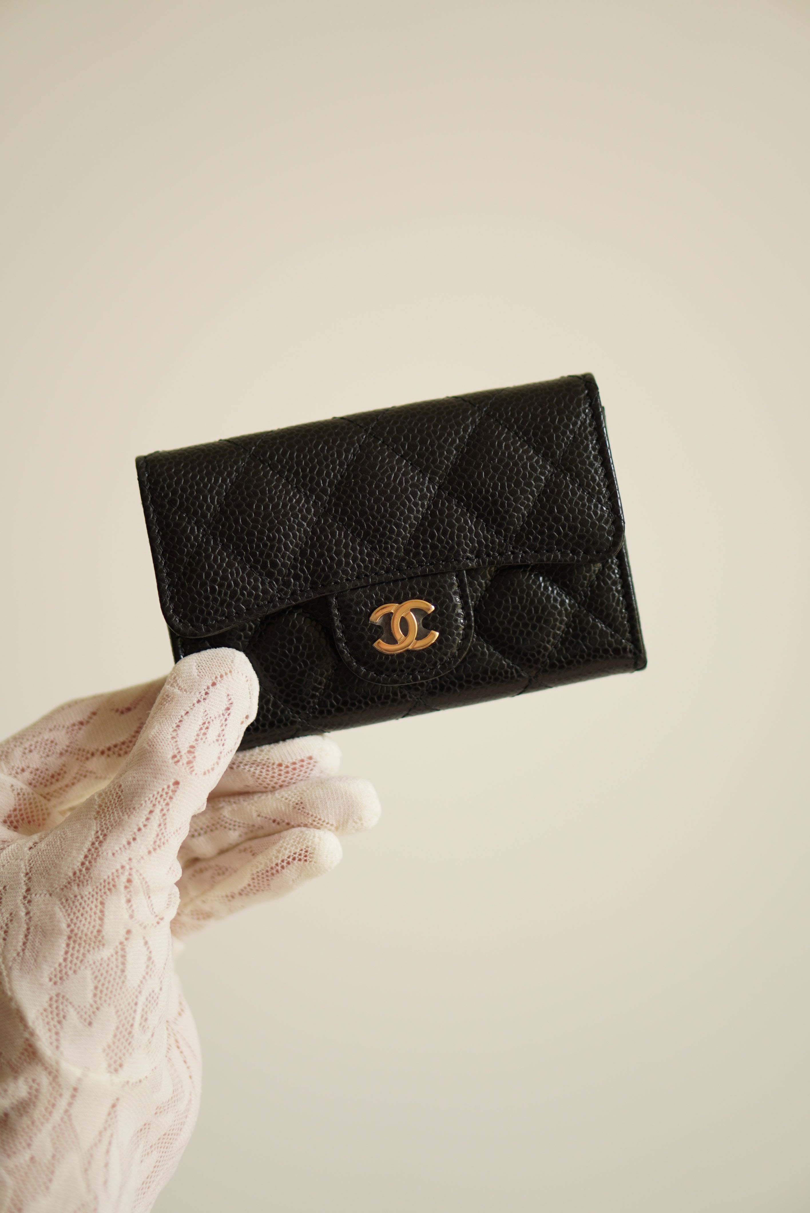 CHANEL FLAP CARD HOLDER | BLACK