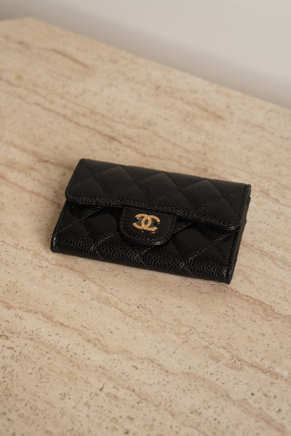 CHANEL FLAP CARD HOLDER | BLACK
