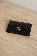 CHANEL FLAP CARD HOLDER | BLACK