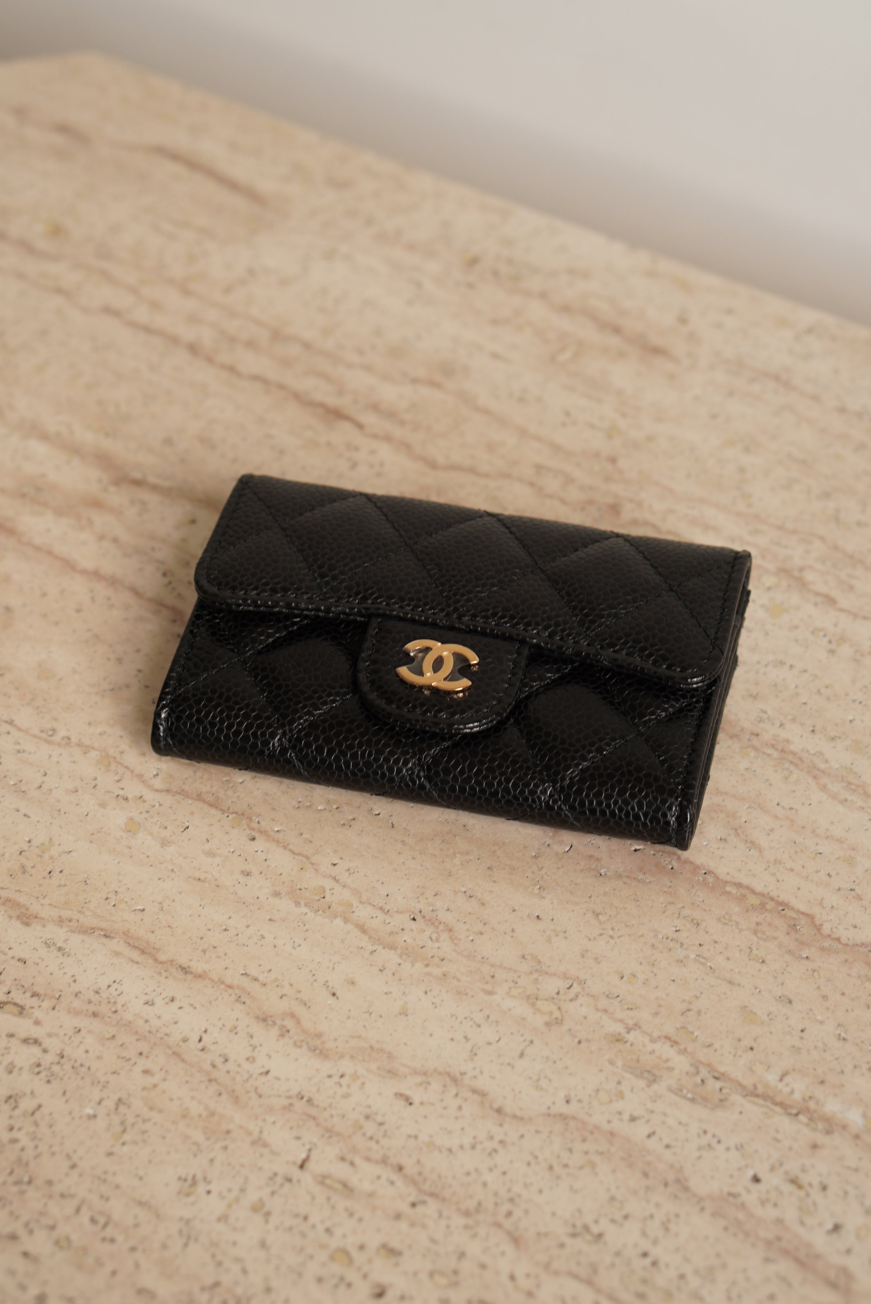 CHANEL FLAP CARD HOLDER | BLACK