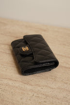 CHANEL FLAP CARD HOLDER | BLACK
