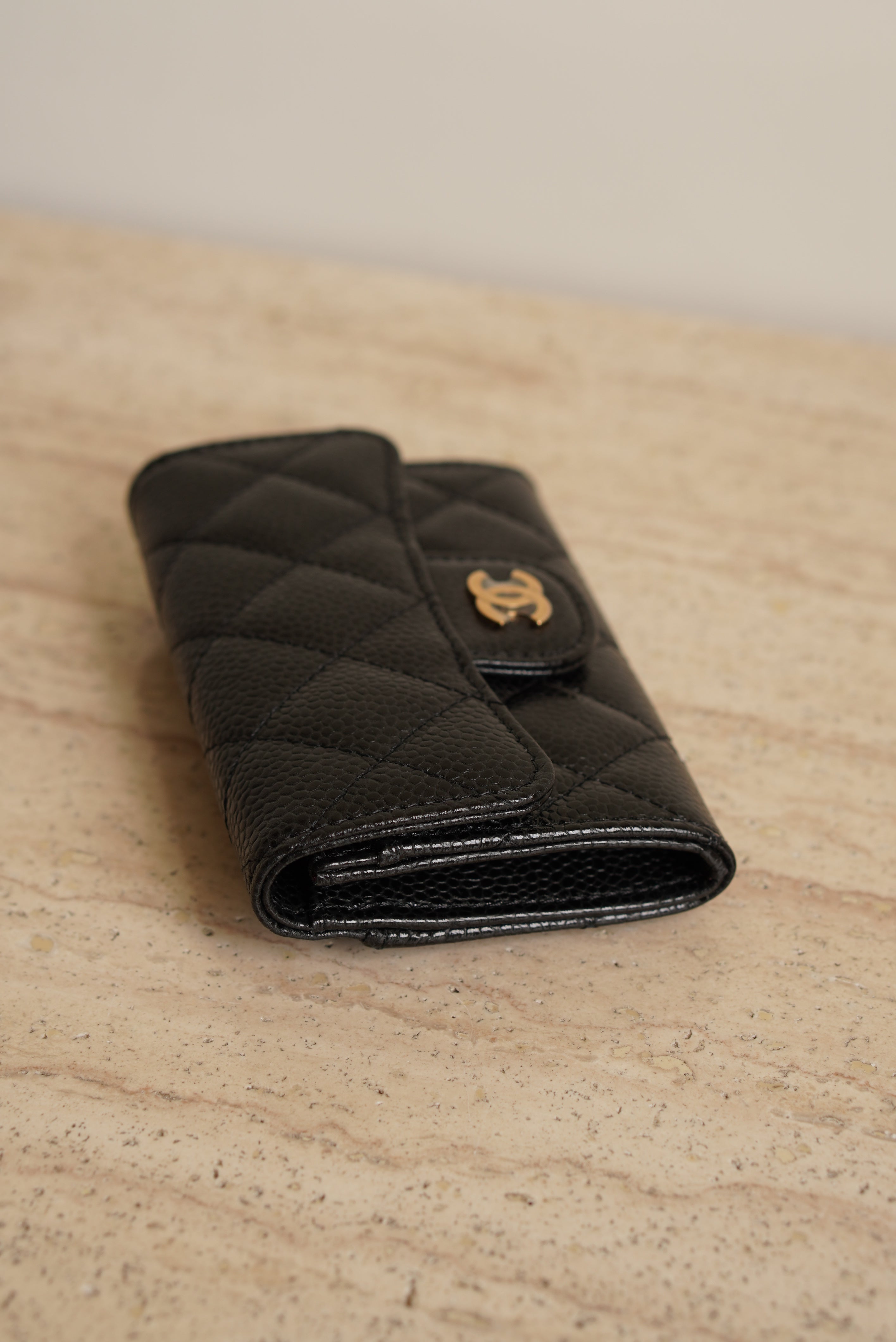 CHANEL FLAP CARD HOLDER | BLACK