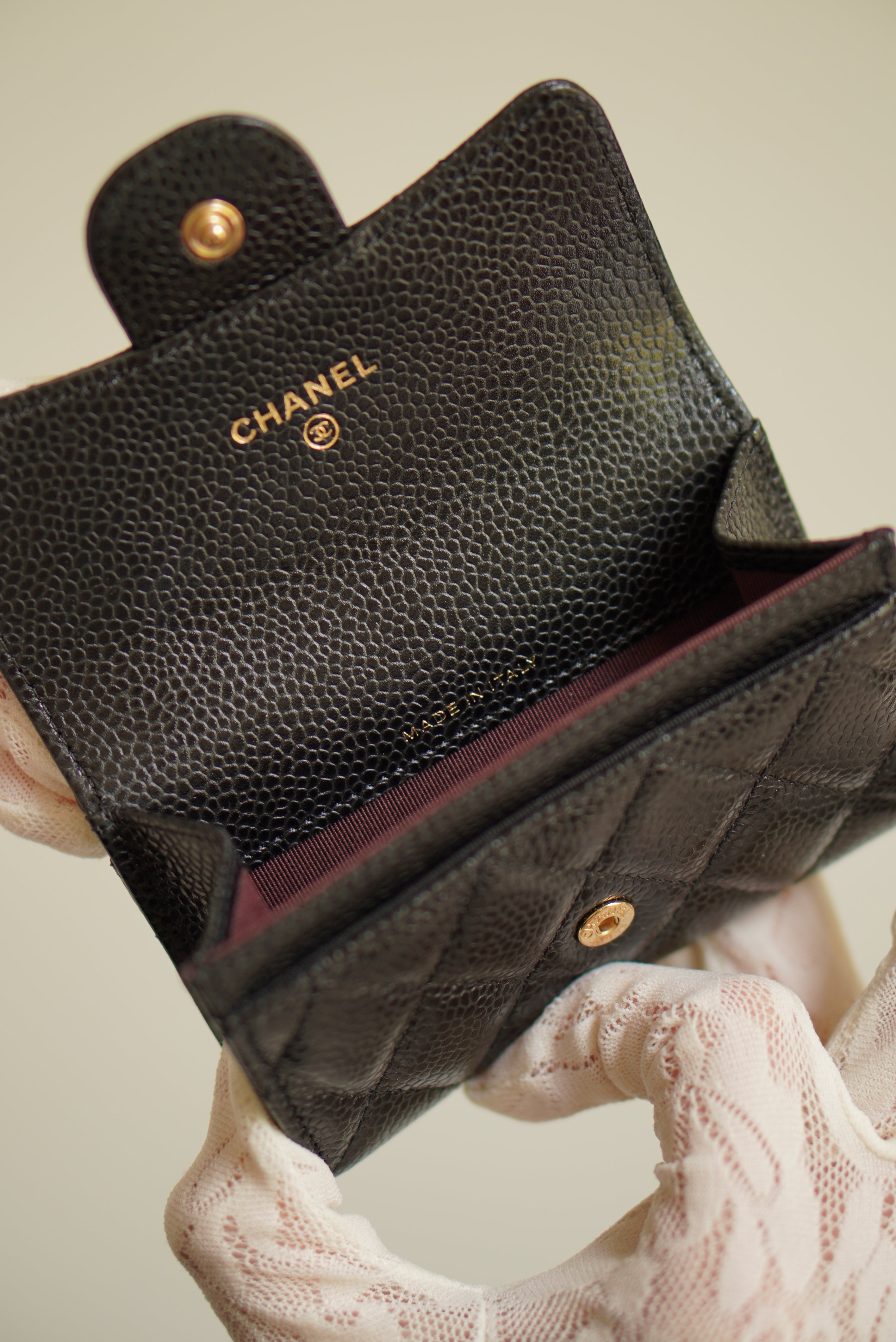 CHANEL FLAP CARD HOLDER | BLACK