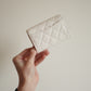 CHANEL FLAP CARD HOLDER | WHITE