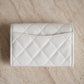 CHANEL FLAP CARD HOLDER | WHITE