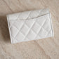 CHANEL FLAP CARD HOLDER | WHITE