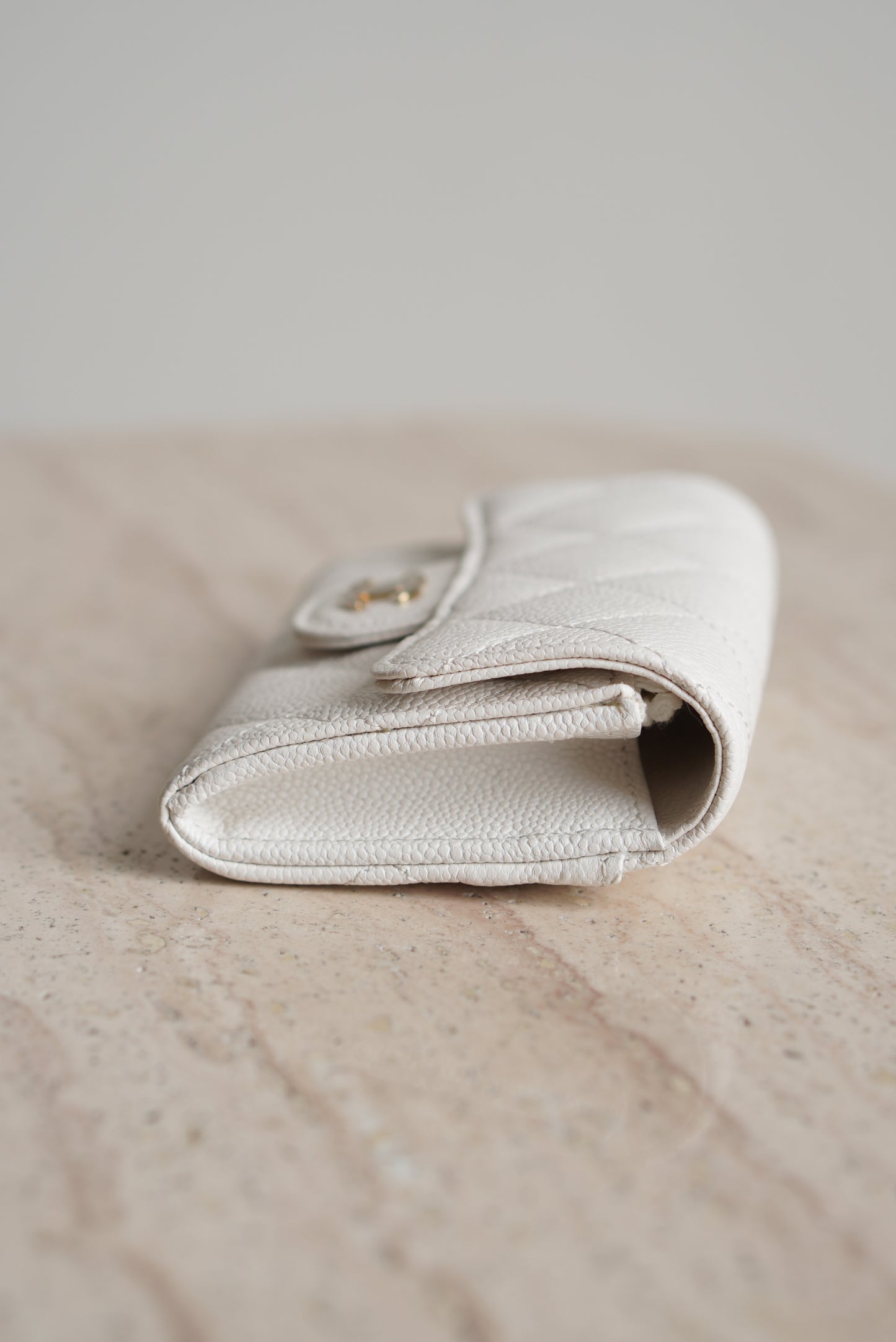 CHANEL FLAP CARD HOLDER | WHITE