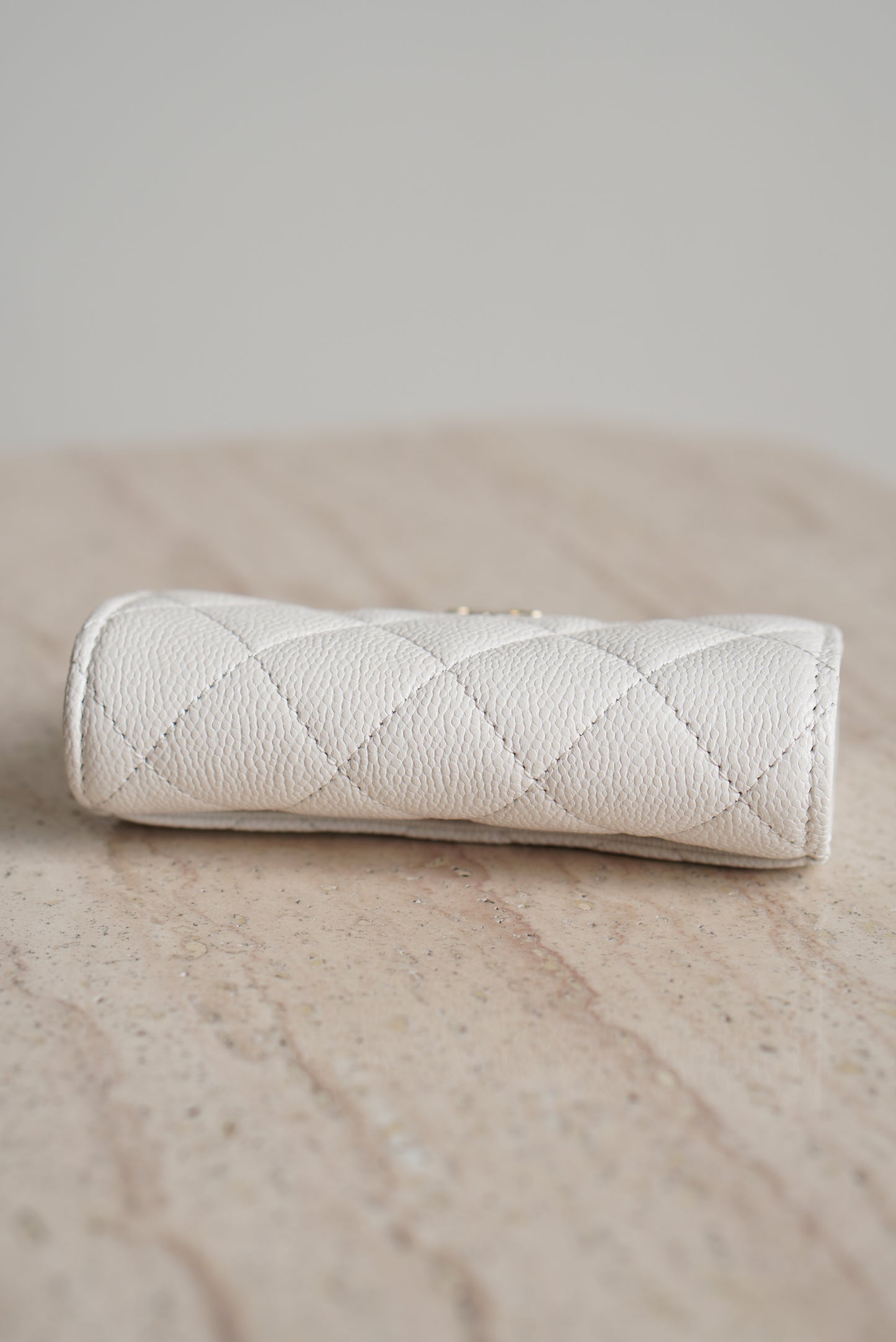 CHANEL FLAP CARD HOLDER | WHITE