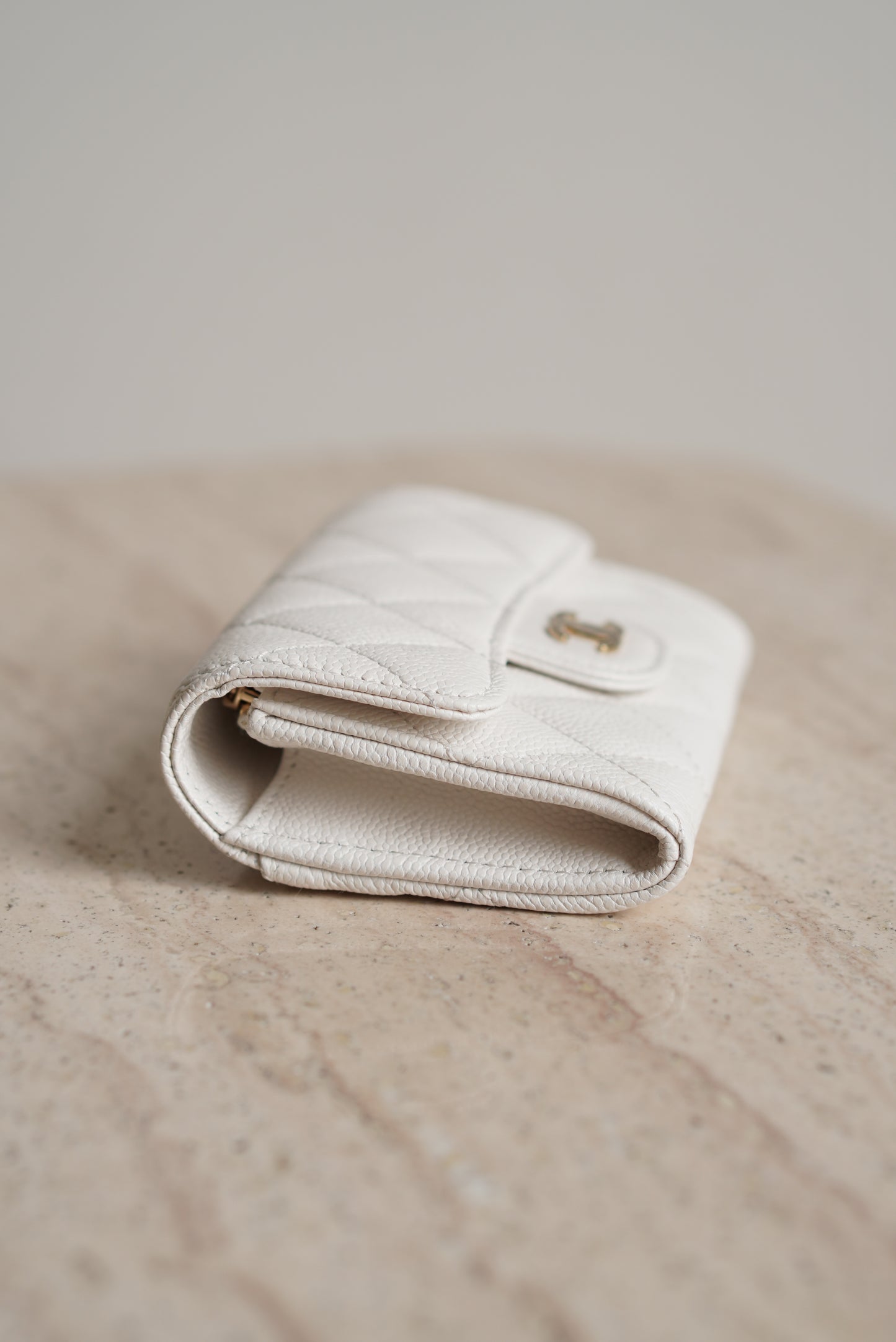 CHANEL FLAP CARD HOLDER | WHITE