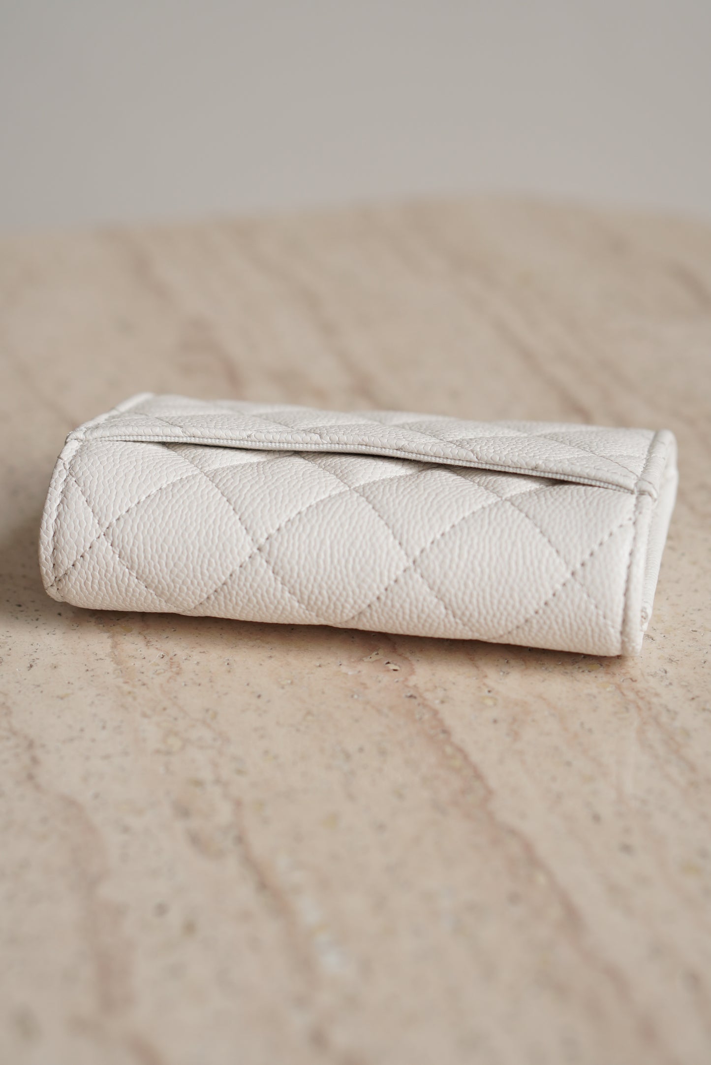 CHANEL FLAP CARD HOLDER | WHITE