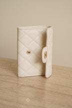 CHANEL FLAP CARD HOLDER | WHITE