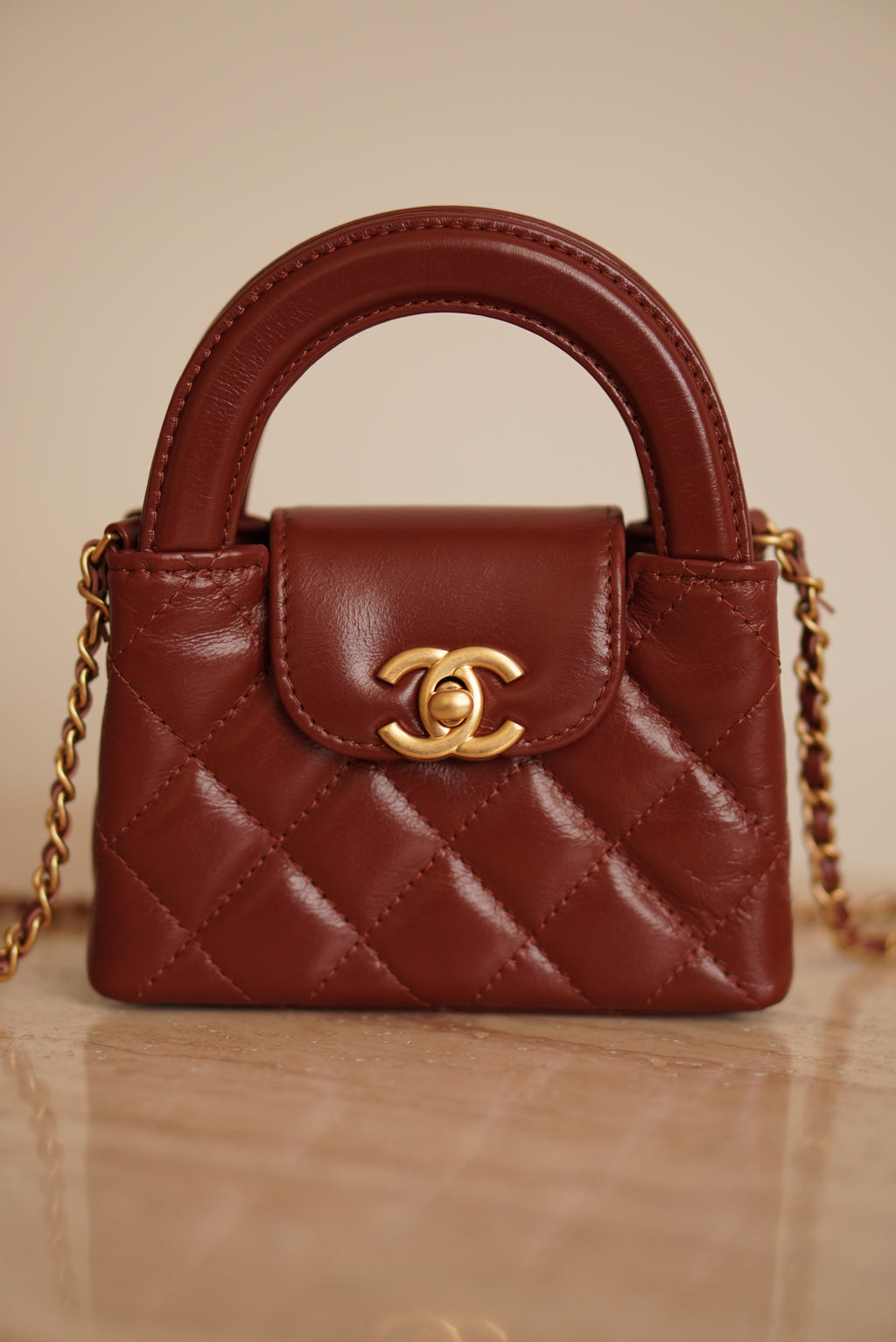 CHANEL 24A KELLY MICRO | BROWN