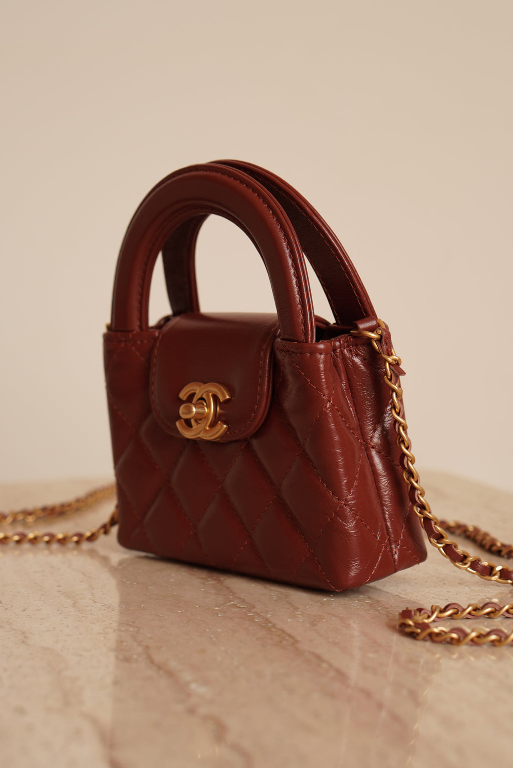 CHANEL 24A KELLY MICRO | BROWN