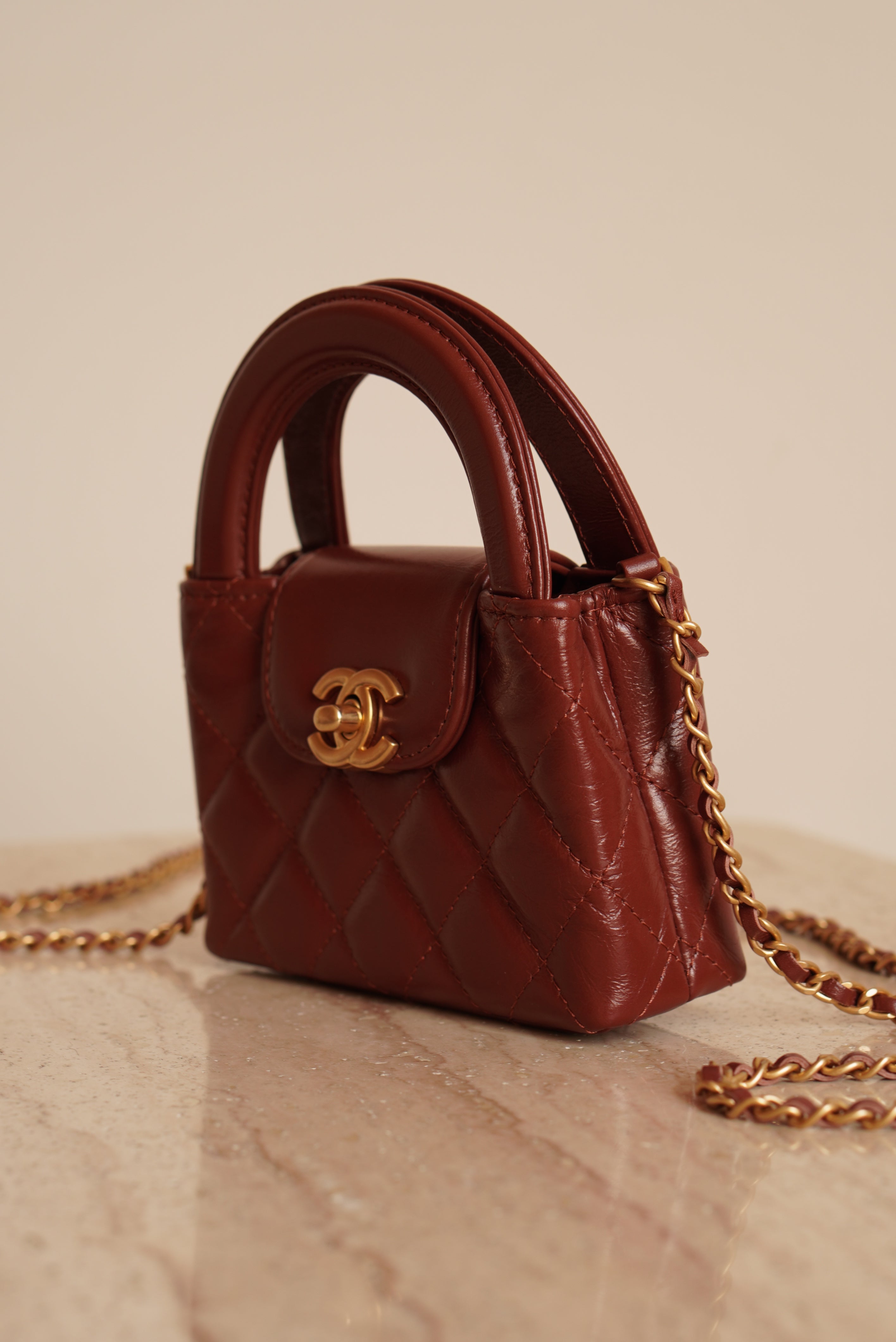 CHANEL 24A KELLY MICRO | BROWN