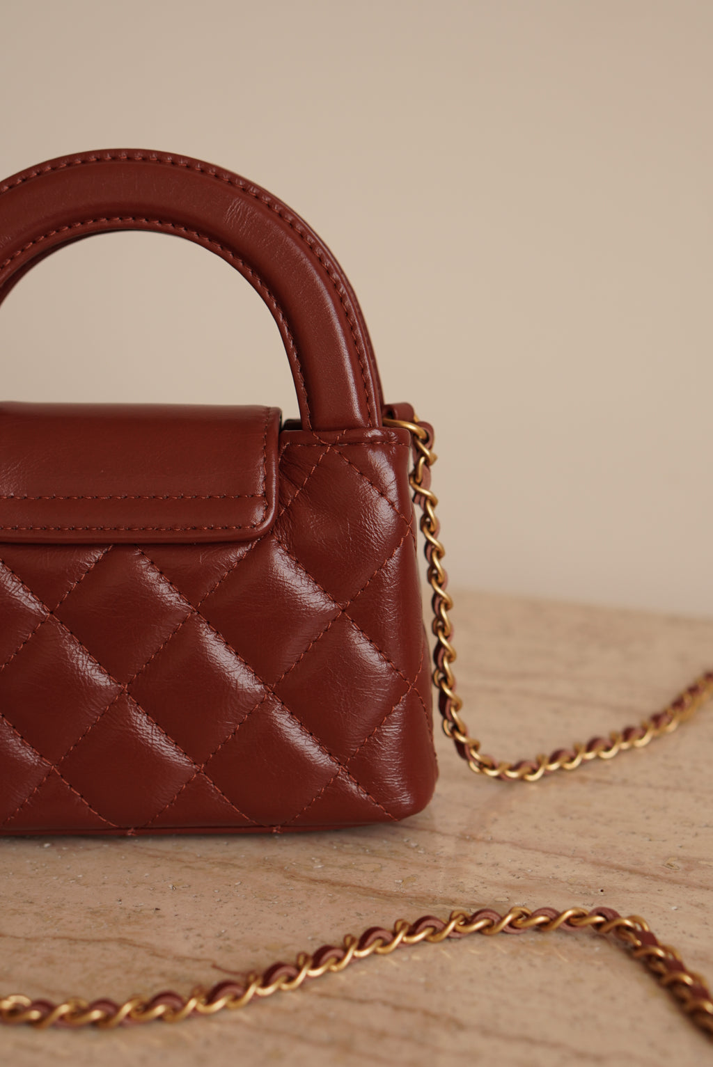 CHANEL 24A KELLY MICRO | BROWN