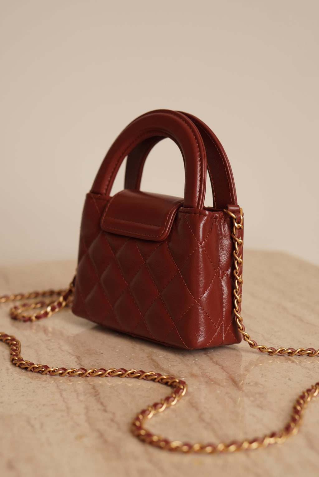 CHANEL 24A KELLY MICRO | BROWN
