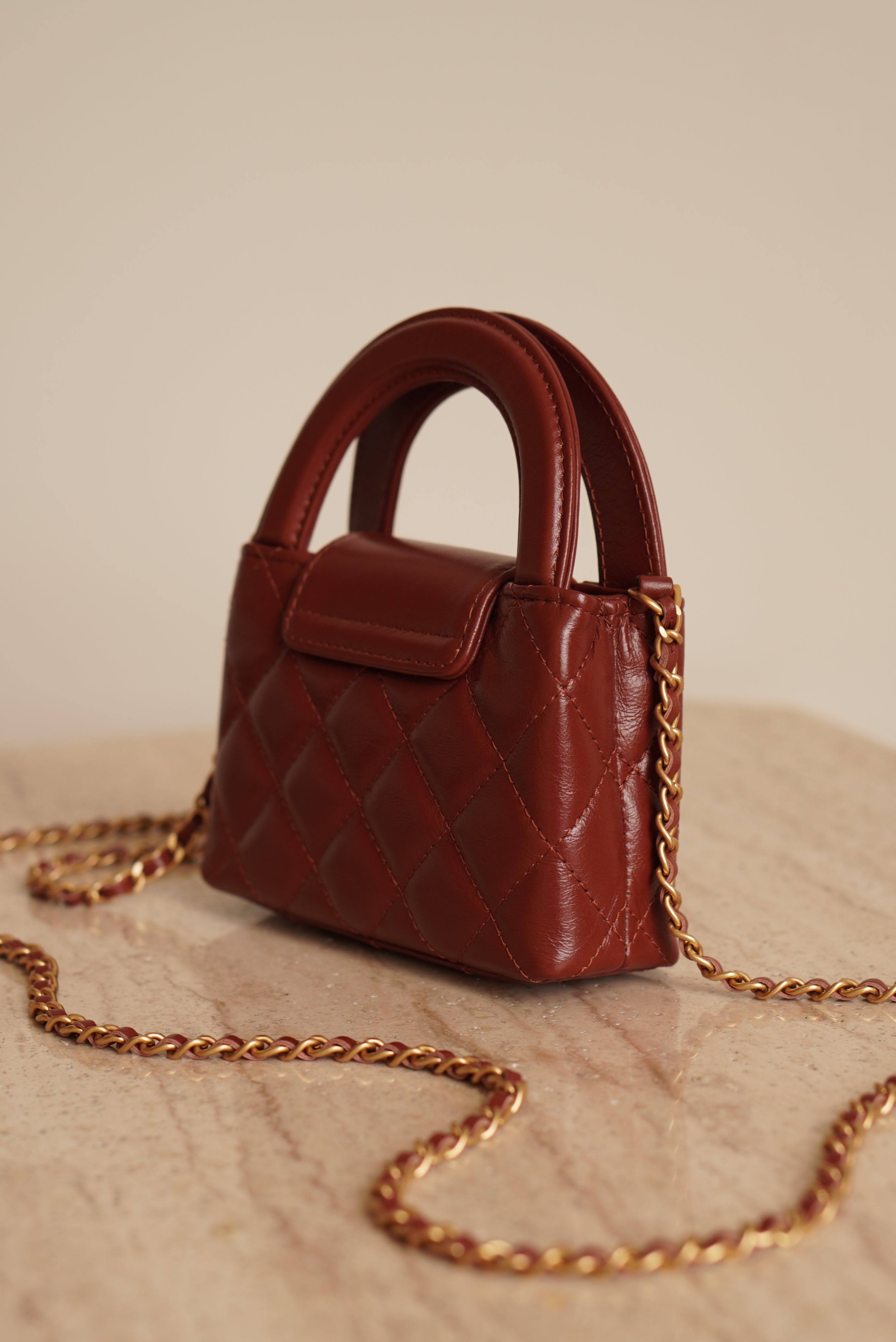 CHANEL 24A KELLY MICRO | BROWN
