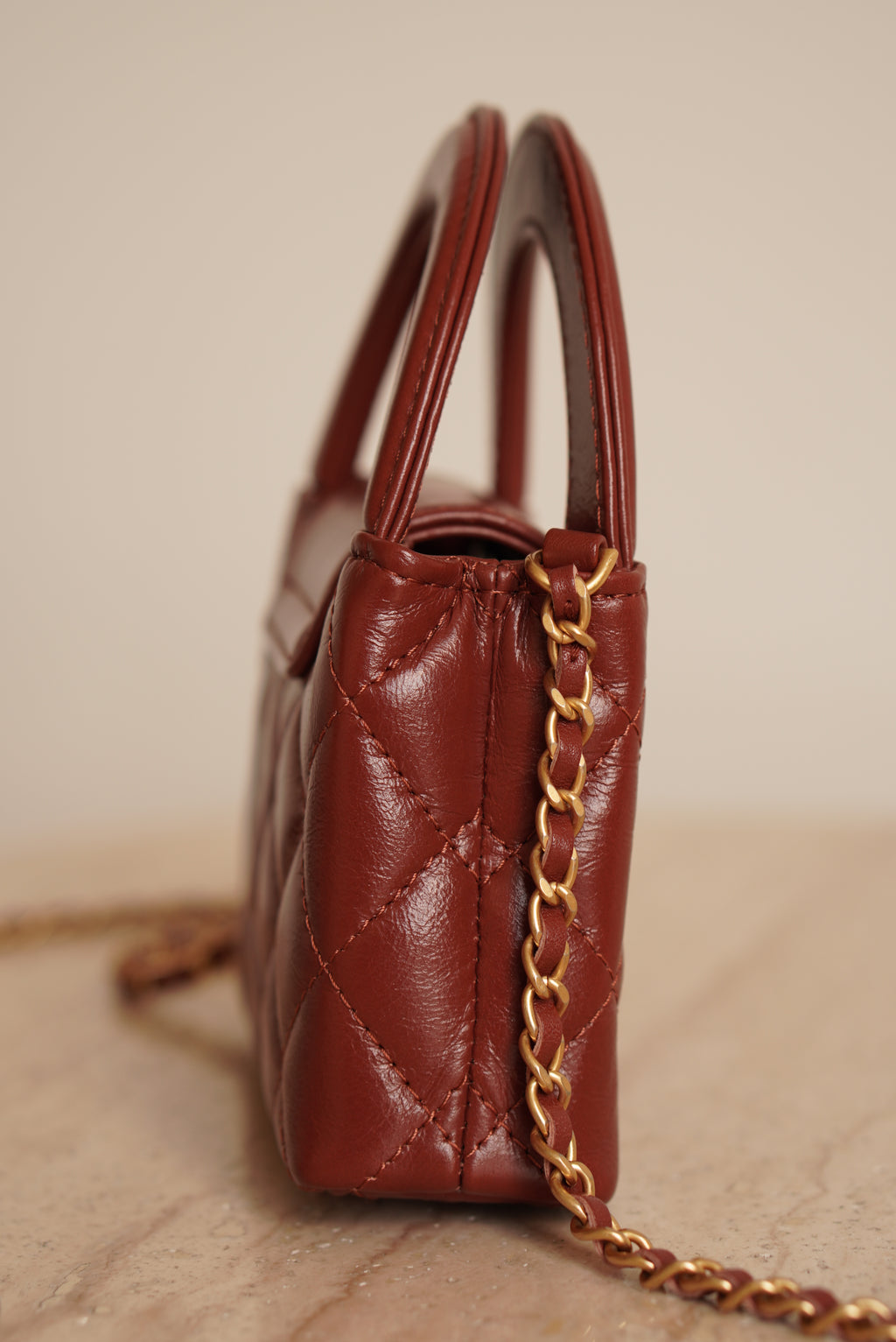 CHANEL 24A KELLY MICRO | BROWN
