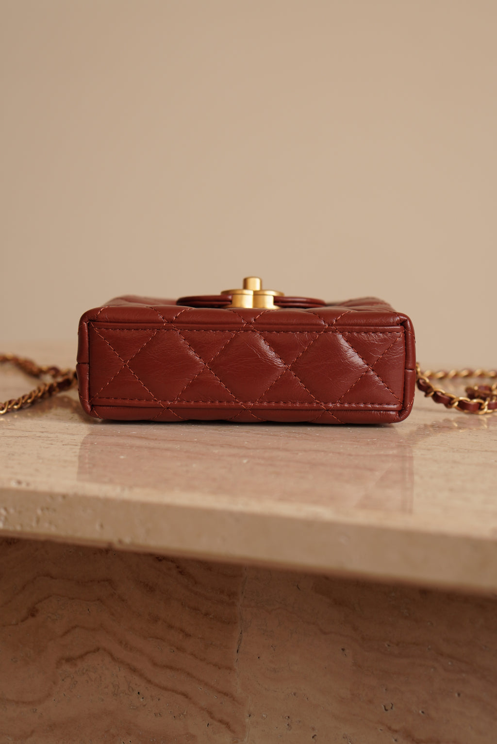 CHANEL 24A KELLY MICRO | BROWN