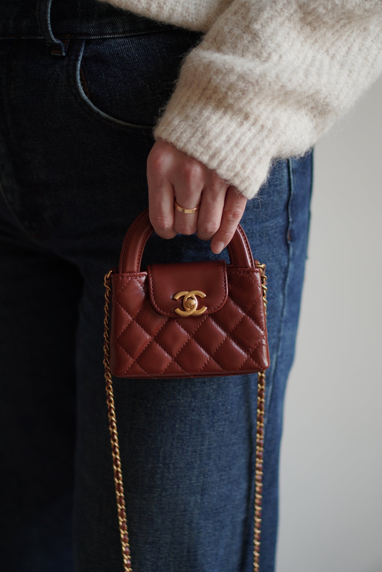 CHANEL KELLY MICRO | BROWN