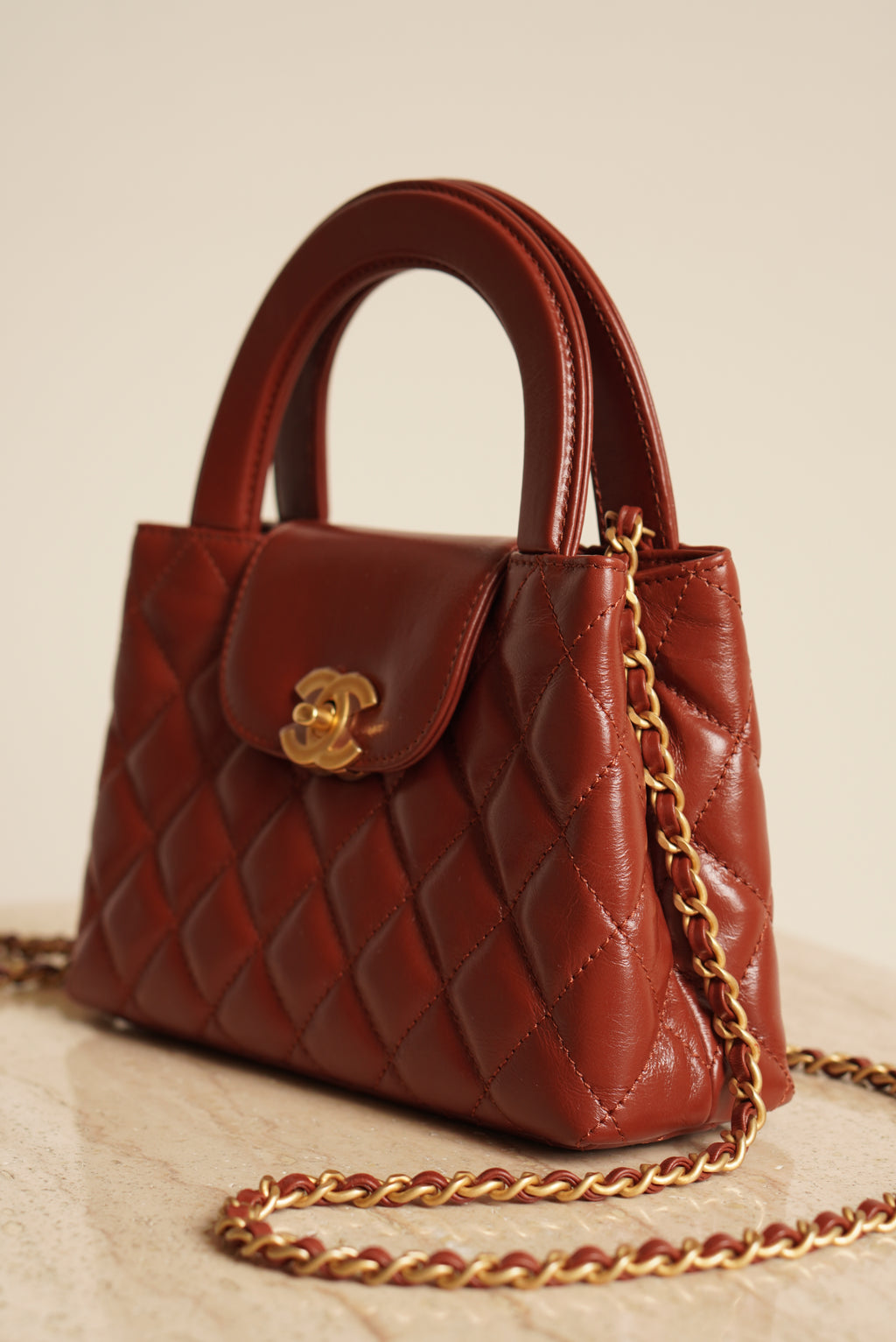 CHANEL 24A KELLY NANO | BROWN