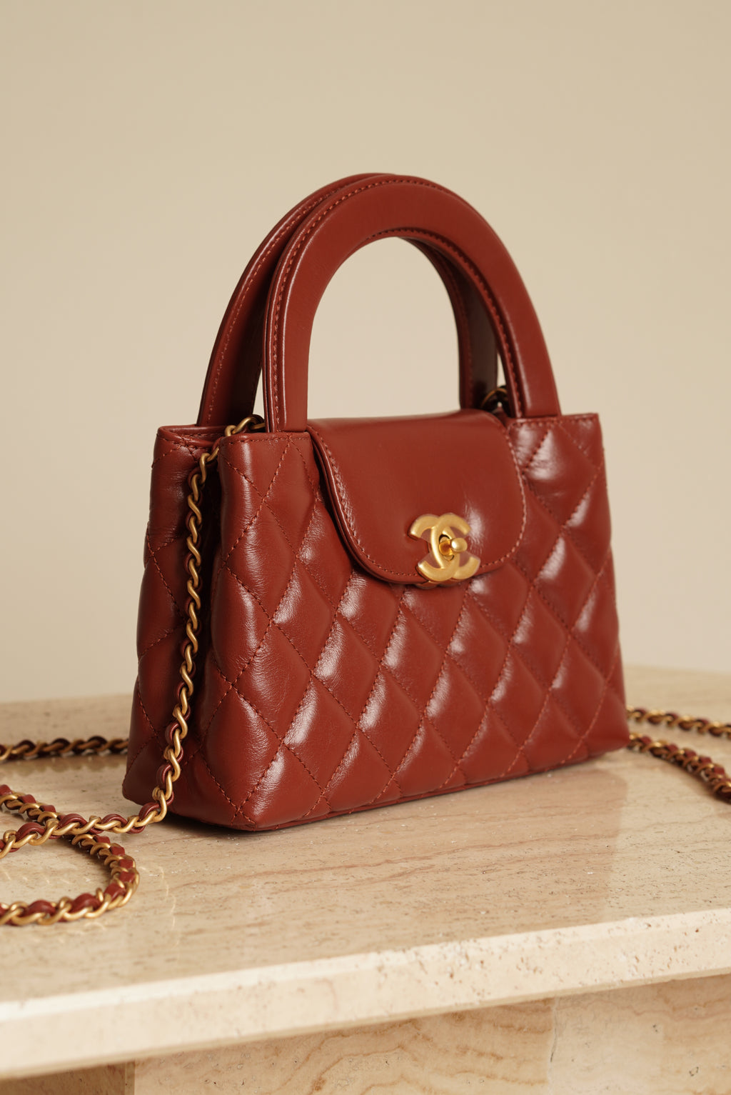 CHANEL 24A KELLY NANO | BROWN