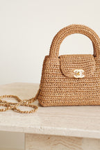 CHANEL 26C KELLY NANO | RAFFIA