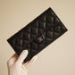 CHANEL LONG FLAP WALLET | BLACK